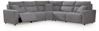 Modmax II - Reclining Sectional - Salt And Pepper