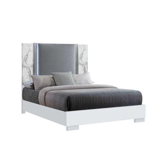 Moon - 5 Pieces Bedroom Set With LED Lighting