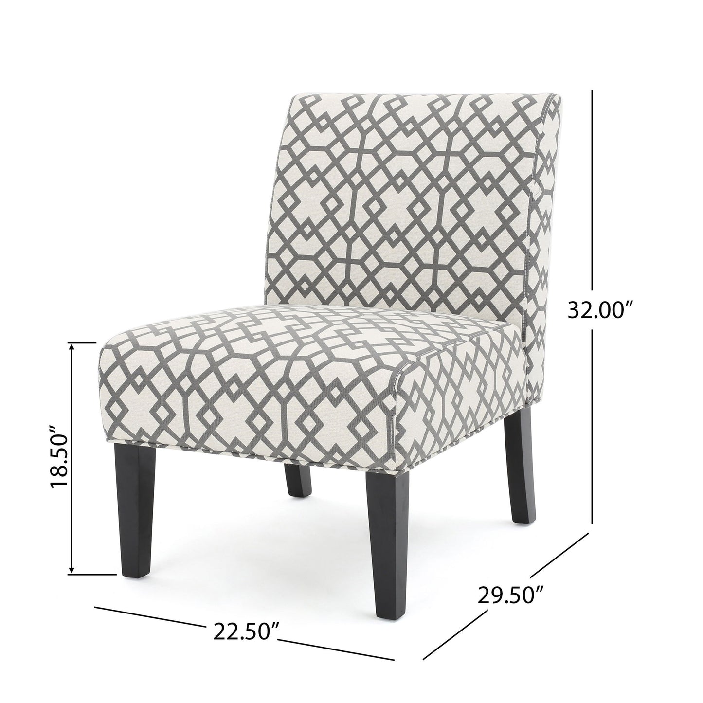 Contemporary Accent Chair With Upholstery