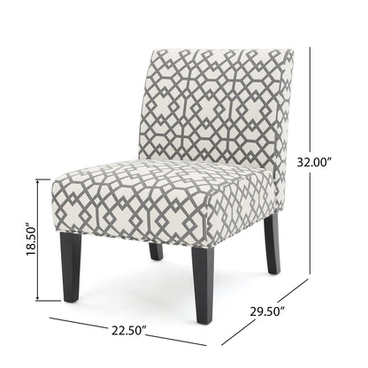 Contemporary Accent Chair With Upholstery