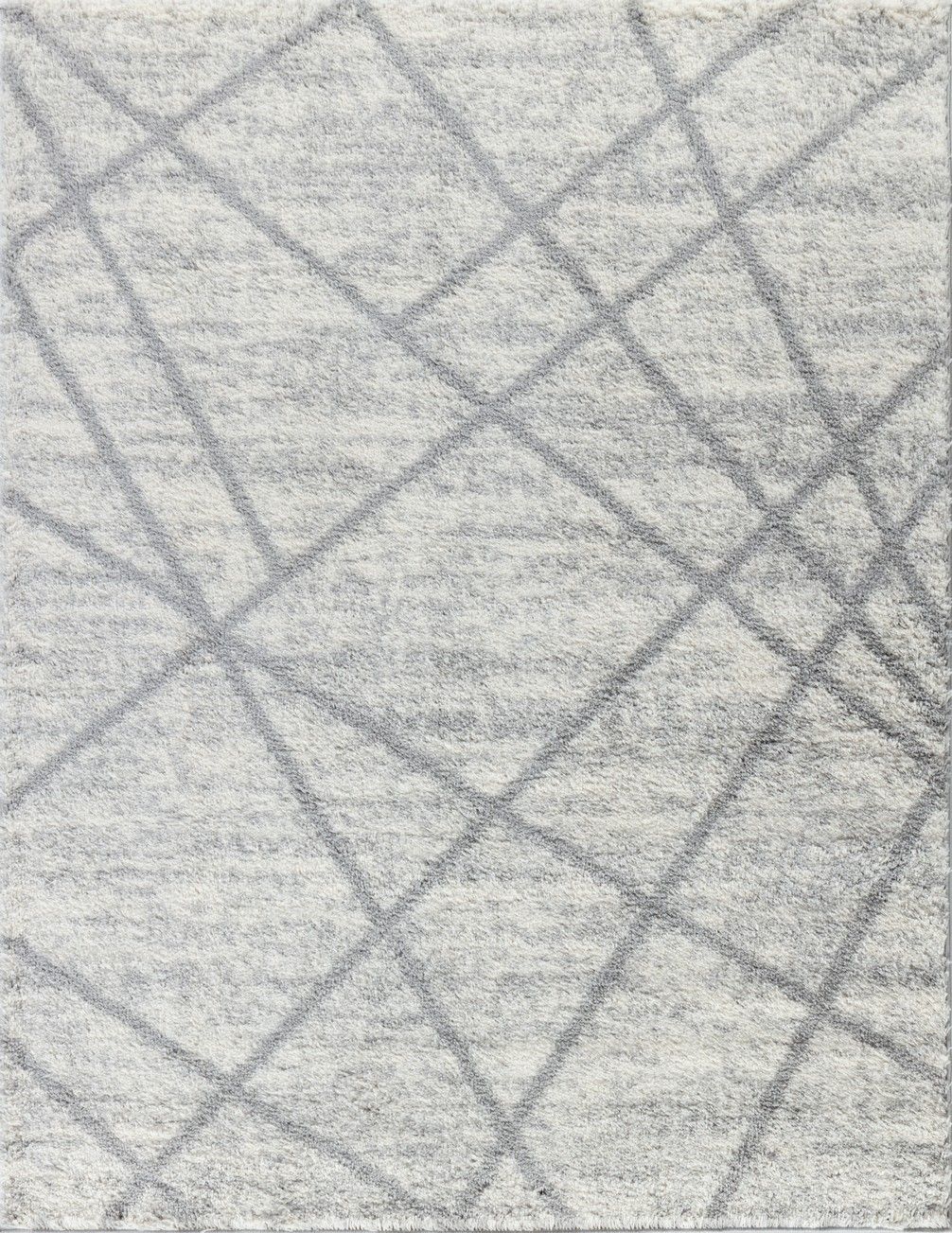 Loft Shag - 7'10" X 9'10" Polypropylene, Shaggy Area Rug - Gray