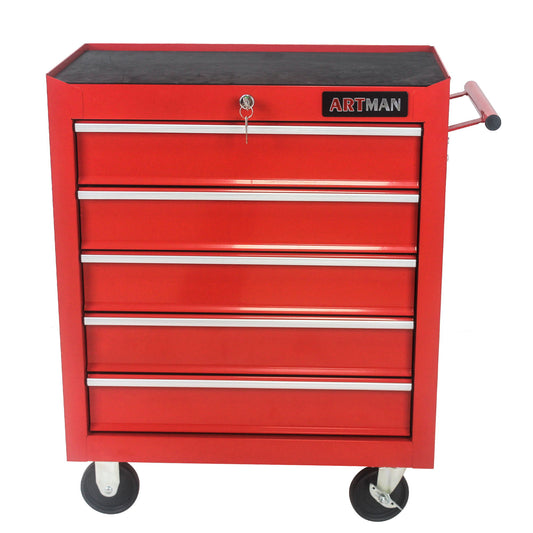 Multifunctional Tool Cart With Wheels And Drawers