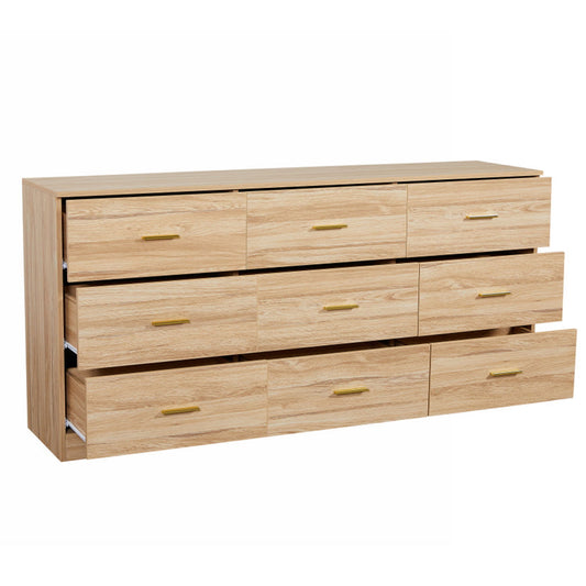 9 Drawer Dresser, Ample Storage For Bedroom